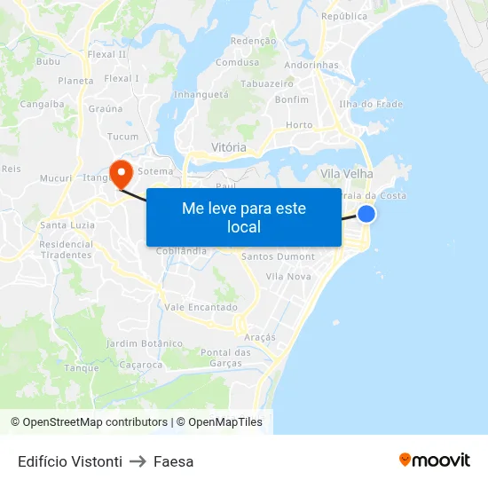 Edifício Vistonti to Faesa map