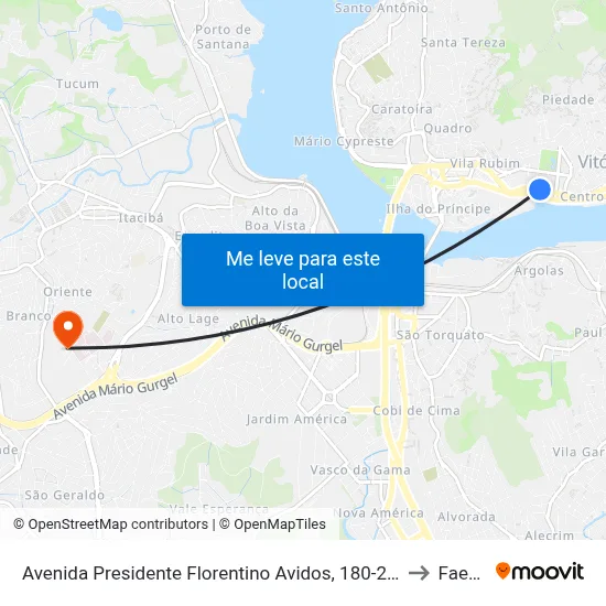 Avenida Presidente Florentino Avidos, 180-260 to Faesa map