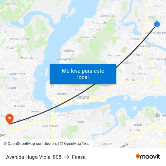 Avenida Hugo Viola, 808 to Faesa map