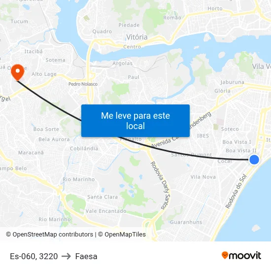 Es-060, 3220 to Faesa map