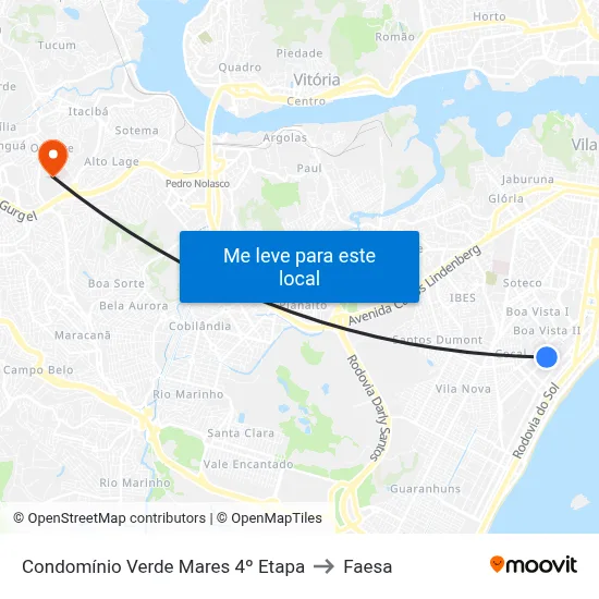 Condomínio Verde Mares 4º Etapa to Faesa map