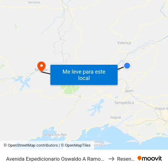 Avenida Expedicionario Oswaldo A Ramos, 2003 to Resende map