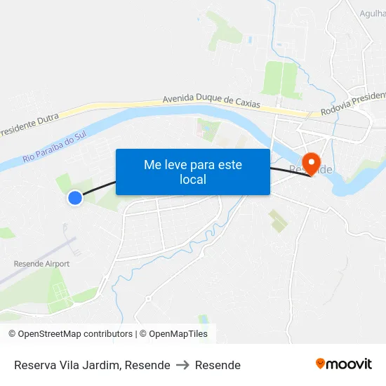 Reserva Vila Jardim, Resende to Resende map