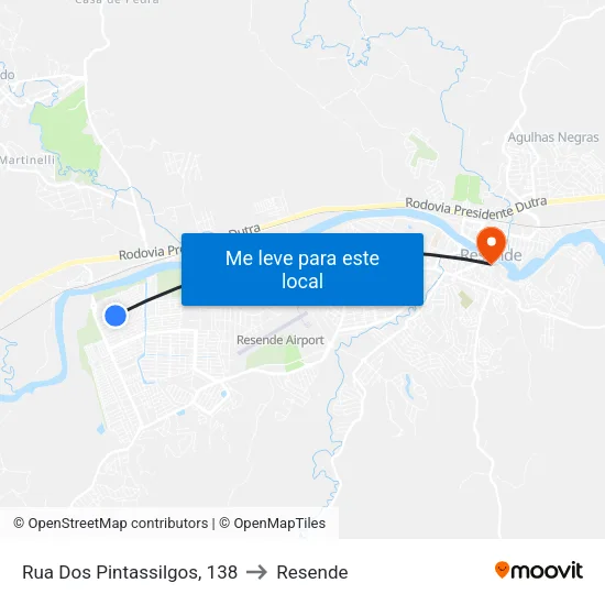 Mercado Juarez, Resende to Resende map