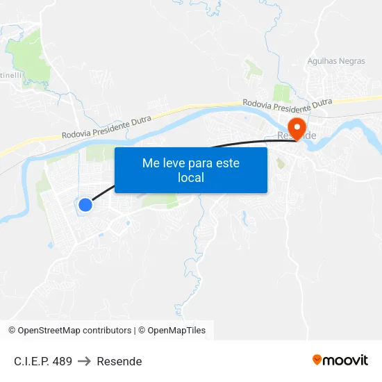 C.I.E.P. 489, Resende to Resende map
