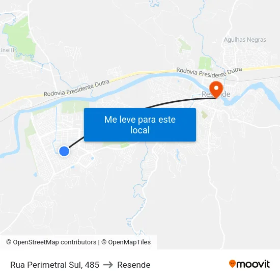 B. Alegria Ii, Resende to Resende map