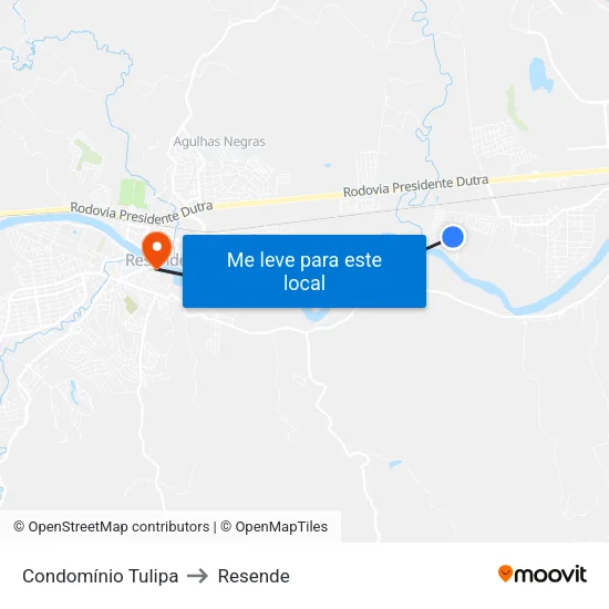 Condomínio Tulipa - Pq. Minas Gerais, Resende to Resende map