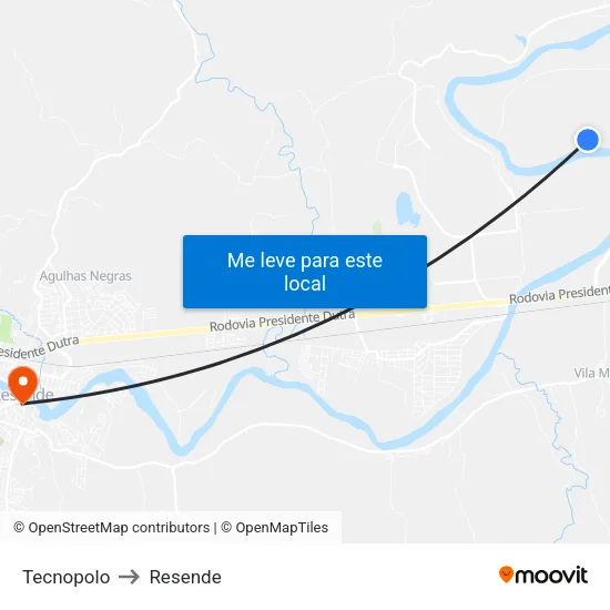 Tecnopolo - Man, Resende to Resende map