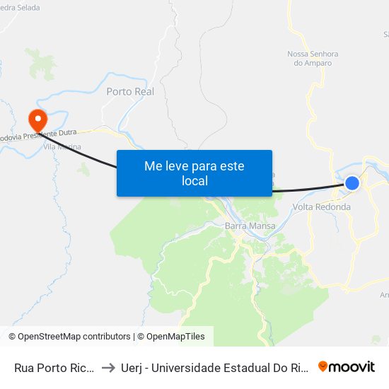 Rua Porto Rico, 165 to Uerj - Universidade Estadual Do Rio De Janeiro map
