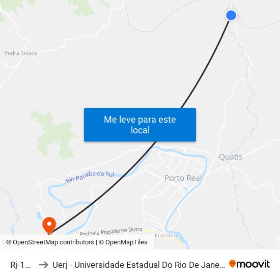 Rj-159 to Uerj - Universidade Estadual Do Rio De Janeiro map