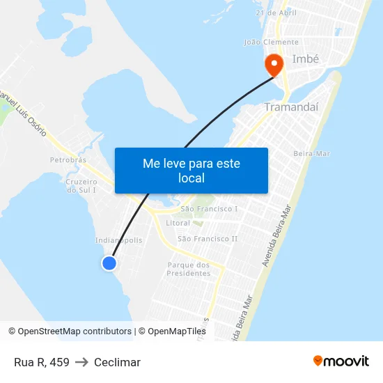 Rua R, 459 to Ceclimar map