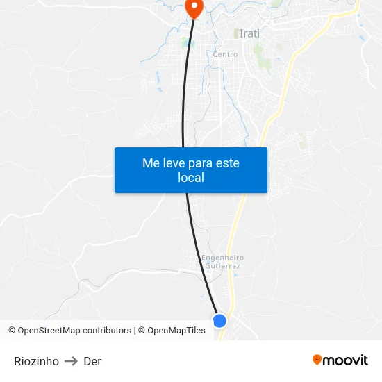Riozinho to Der map
