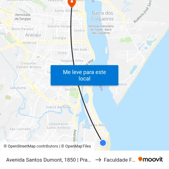 Avenida Santos Dumont, 1850 | Praça De Eventos to Faculdade Fanese map