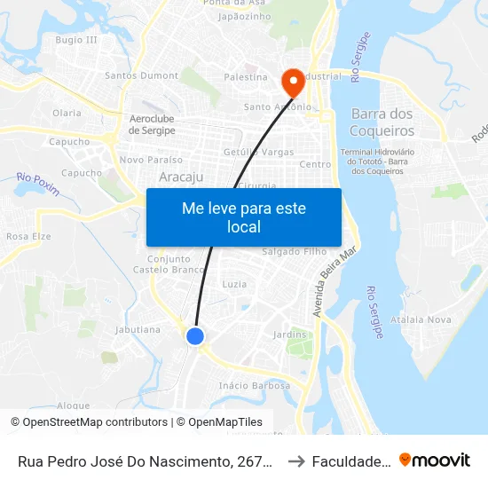 Rua Pedro José Do Nascimento, 2675 | Praça Anival Dantas to Faculdade Fanese map