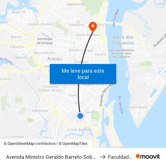 Avenida Ministro Geraldo Barreto Sobral, 200 | Cemitério Do Abc to Faculdade Fanese map