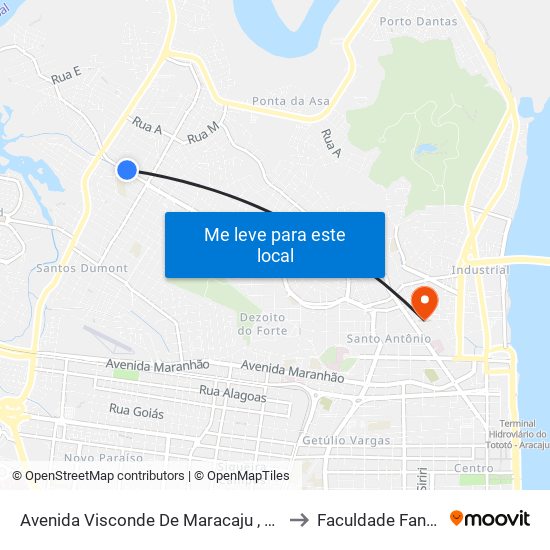 Avenida Visconde De Maracaju , 1460 to Faculdade Fanese map