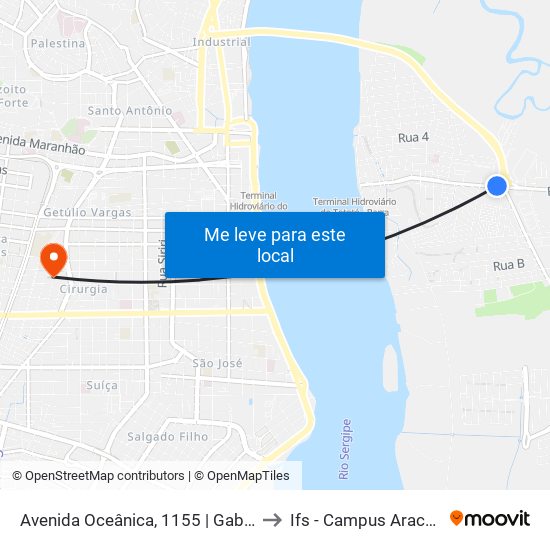 Avenida Oceânica, 1155 | Gabe's to Ifs - Campus Aracaju map