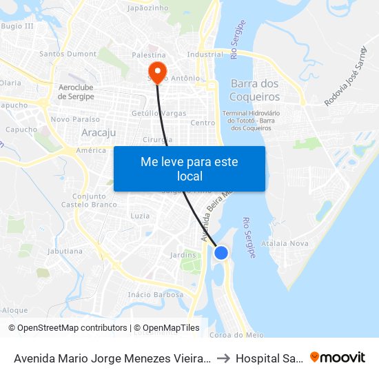 Avenida Mario Jorge Menezes Vieira, 1355 | Shopping Riomar to Hospital Santa Isabel map