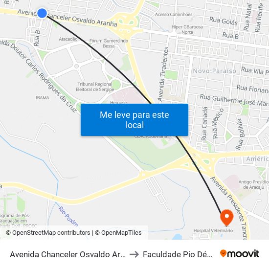 Avenida Chanceler Osvaldo Aranha, 130 | Coopertalse to Faculdade Pio Décimo Campus III map