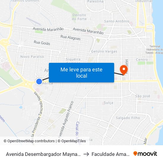 Avenida Desembargador Maynard, 336 to Faculdade Amadeus map