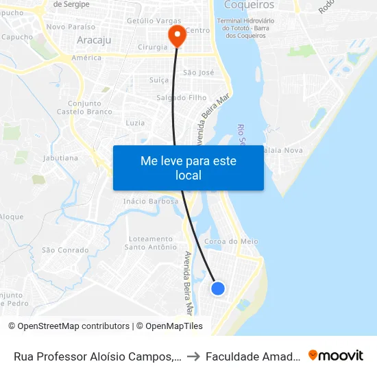 Rua Professor Aloísio Campos, 786 to Faculdade Amadeus map