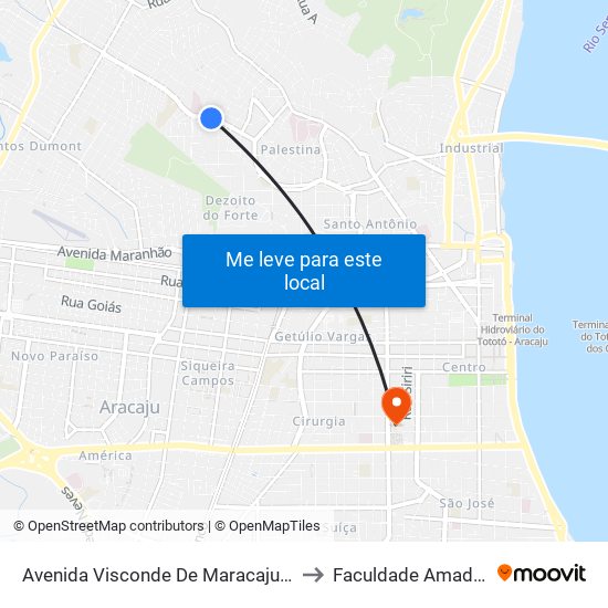 Avenida Visconde De Maracaju, 455 to Faculdade Amadeus map