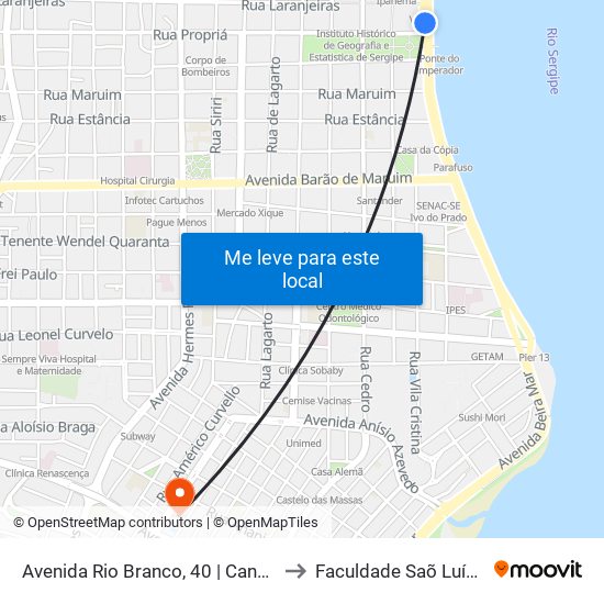 Avenida Rio Branco, 40 | Canaleta Rio Branco to Faculdade Saõ Luís De França map