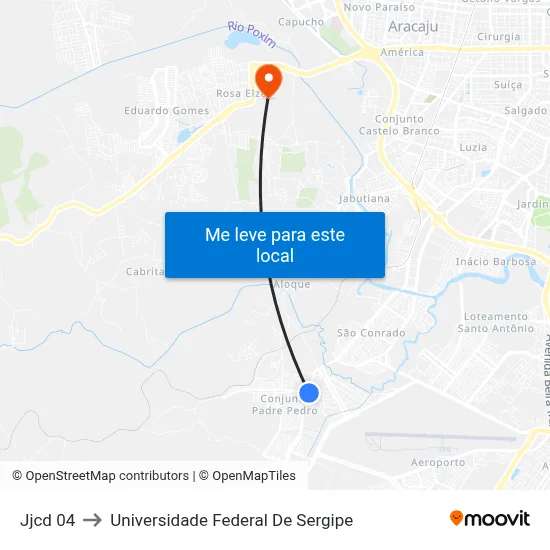 Jjcd 04 to Universidade Federal De Sergipe map