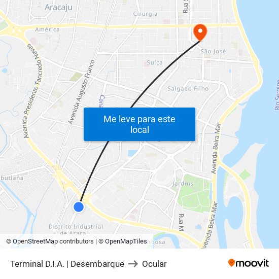 Terminal D.I.A. | Desembarque to Ocular map