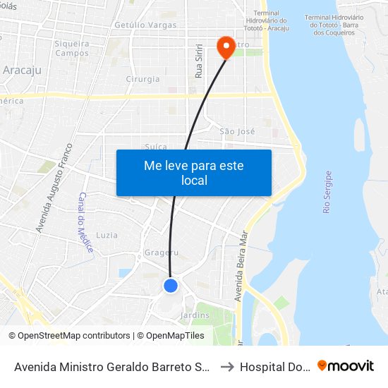 Avenida Ministro Geraldo Barreto Sobral, 106 to Hospital Do Rim map