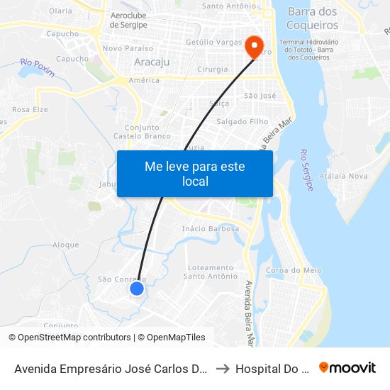Avenida Empresário José Carlos Da Silva to Hospital Do Rim map