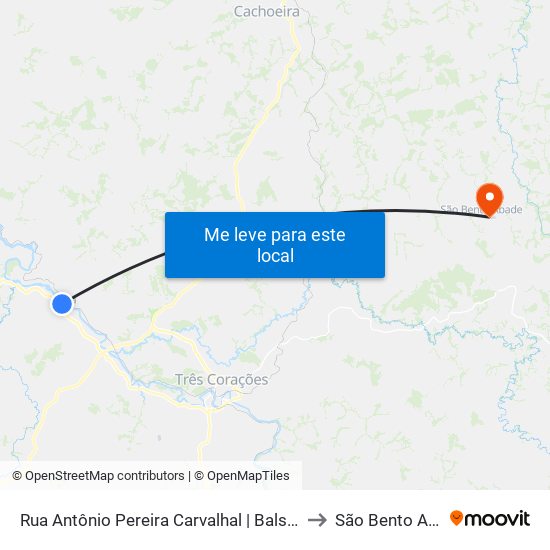 Rua Antônio Pereira Carvalhal | Balsa Da Flora to São Bento Abade map