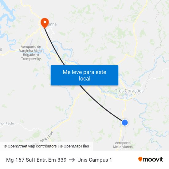 Mg-167 Sul | Entr. Em-339 to Unis Campus 1 map