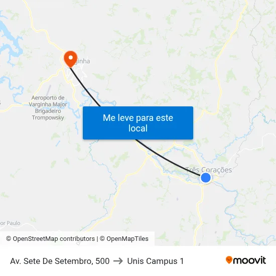 Av. Sete De Setembro, 500 to Unis Campus 1 map
