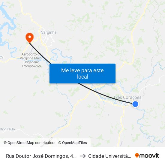 Rua Doutor José Domingos, 403 to Cidade Universitária map