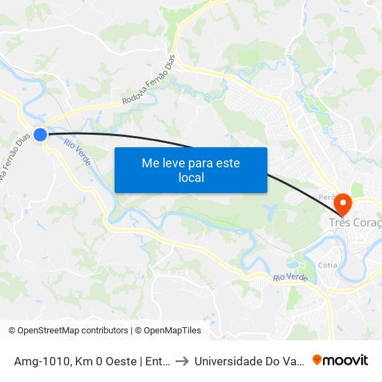 Amg-1010, Km 0 Oeste | Entr. Br-381/Coca-Cola to Universidade Do Vale Do Rio Verde map