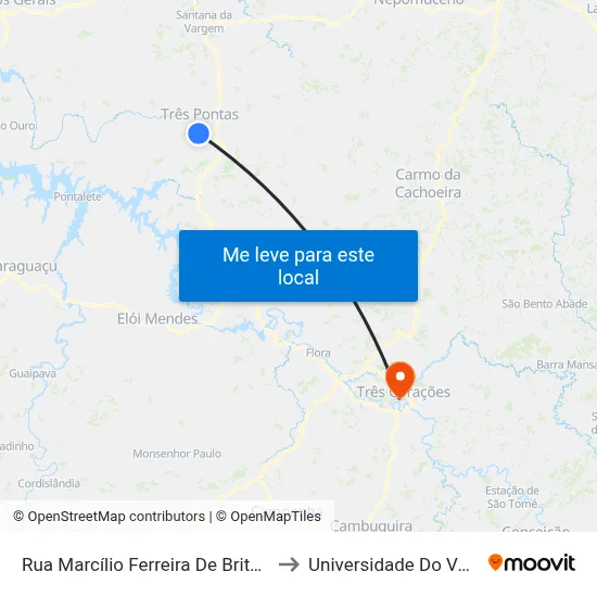 Rua Marcílio Ferreira De Brito, 30 | Posto De Saúde to Universidade Do Vale Do Rio Verde map