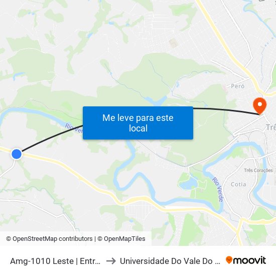 Amg-1010 Leste | Entr. Em-272 to Universidade Do Vale Do Rio Verde map