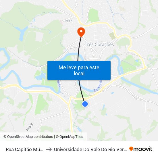Rua Capitão Musa to Universidade Do Vale Do Rio Verde map