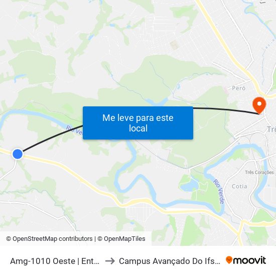Amg-1010 Oeste | Entr. Em-272 to Campus Avançado Do Ifsuldeminas map