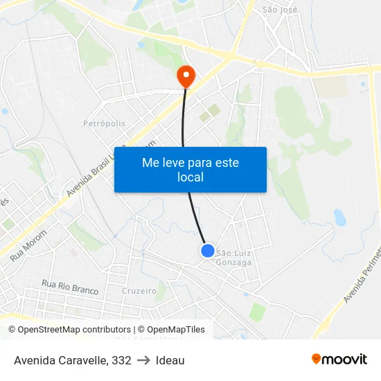 Avenida Caravelle, 332 to Ideau map
