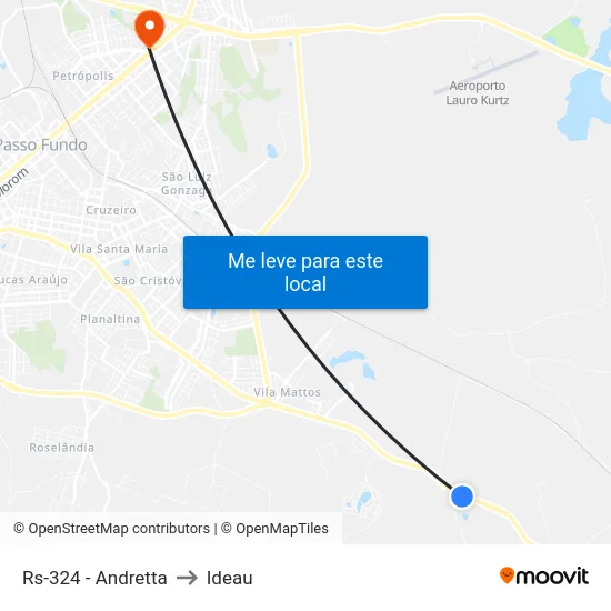 Rs-324 - Andretta to Ideau map