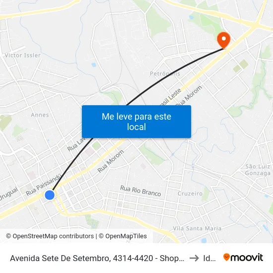 Avenida Sete De Setembro, 4314-4420 - Shopping Bella Cittá to Ideau map