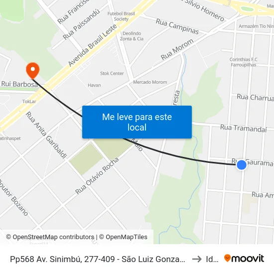 Pp568 Av. Sinimbú, 277-409 - São Luiz Gonzaga(Confecções Criative) to Ideau map