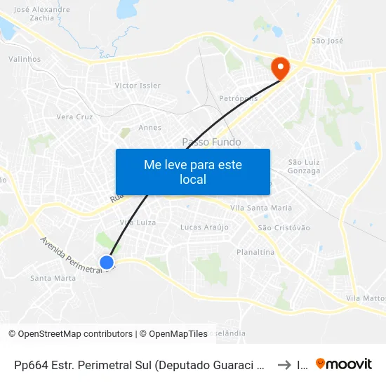 Pp664 Estr. Perimetral Sul (Deputado Guaraci Marinho), 2766-2938 - Lot. Menino Deus(Em Frente Casa 181) to Ideau map