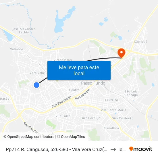 Pp714 R. Cangussu, 526-580 - Vila Vera Cruz(Em Frente Casa 574) to Ideau map