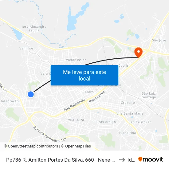 Pp736 R. Amílton Portes Da Silva, 660 - Nene Graeff(Em Frente Casa 825) to Ideau map