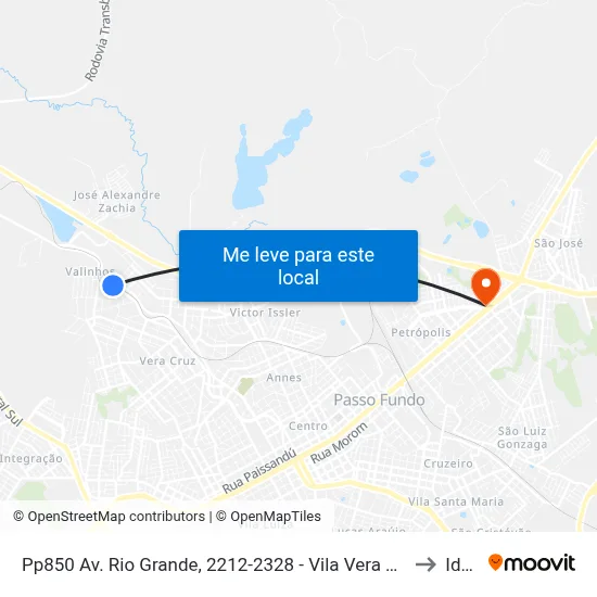 Pp850 Av. Rio Grande, 2212-2328 - Vila Vera Cruz(Mercado Gt) to Ideau map
