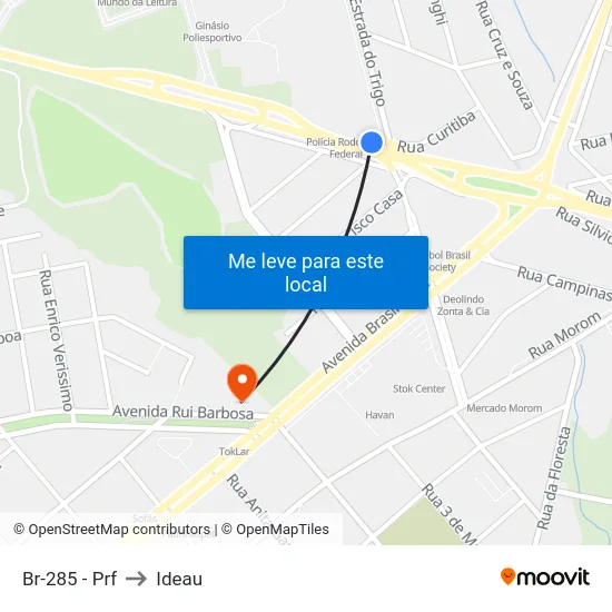 Br-285 - Prf to Ideau map