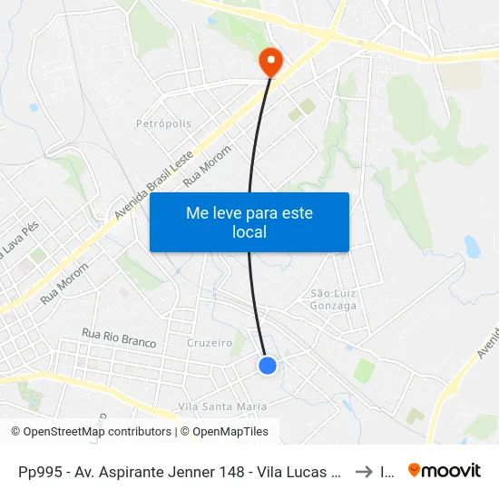 Pp995 - Av. Aspirante Jenner  148 - Vila Lucas Araujo  Passo Fundo - Rs (Mercado Vieira) to Ideau map